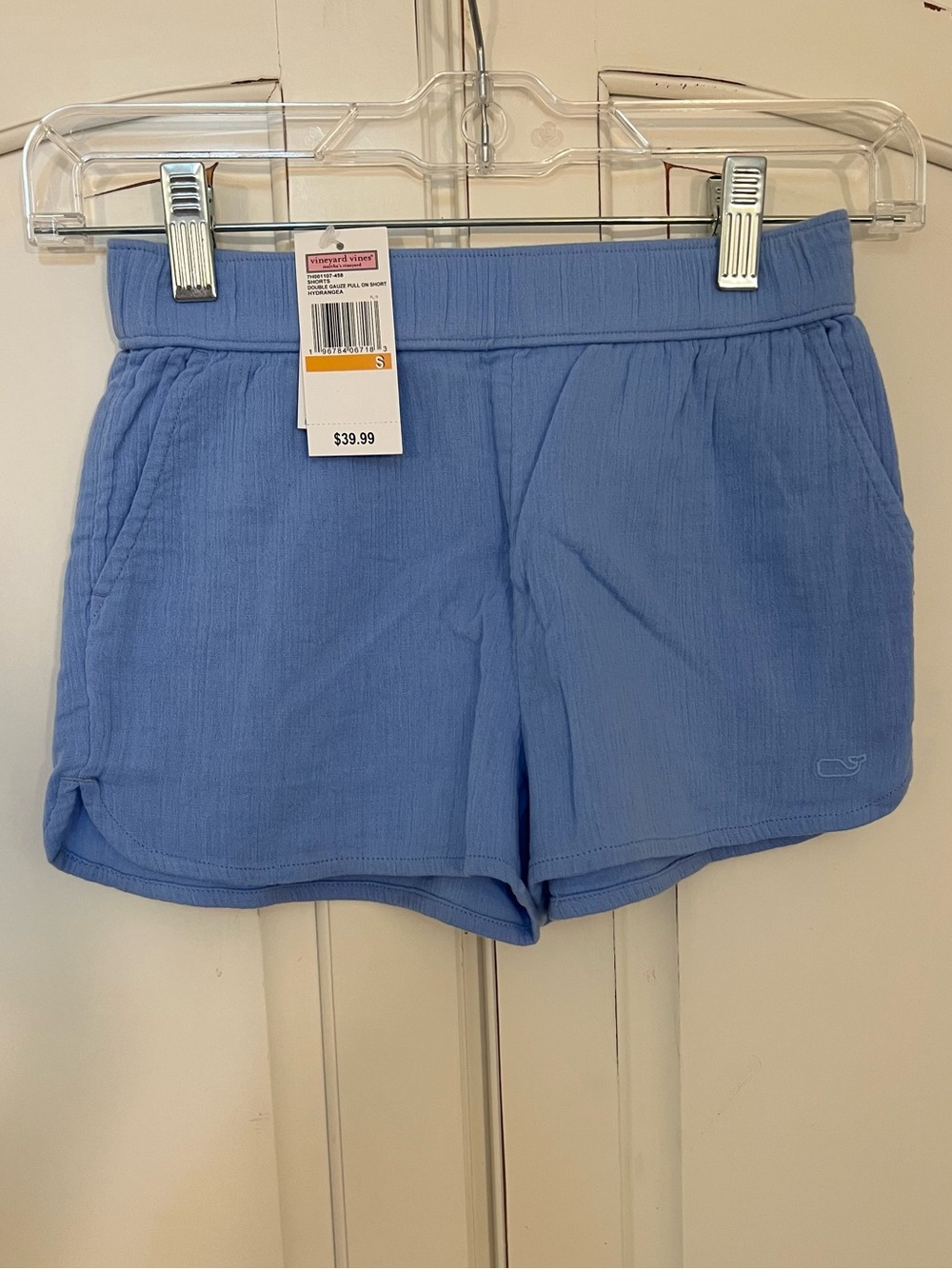 Girls Vineyard Vines Light Blue Pull-On Shorts NWT
